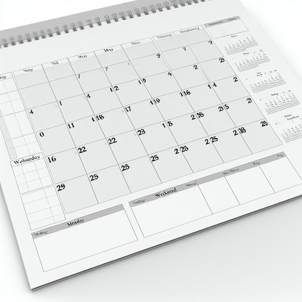 Simple business calendar